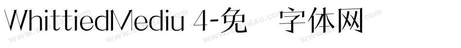 WhittiedMediu 4字体转换